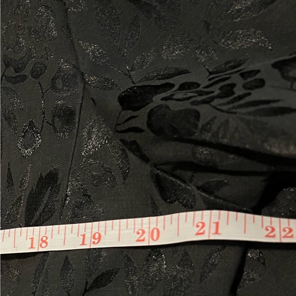 Vintage Jessica floral textured Black Zip Jacket - Picture 5 of 5